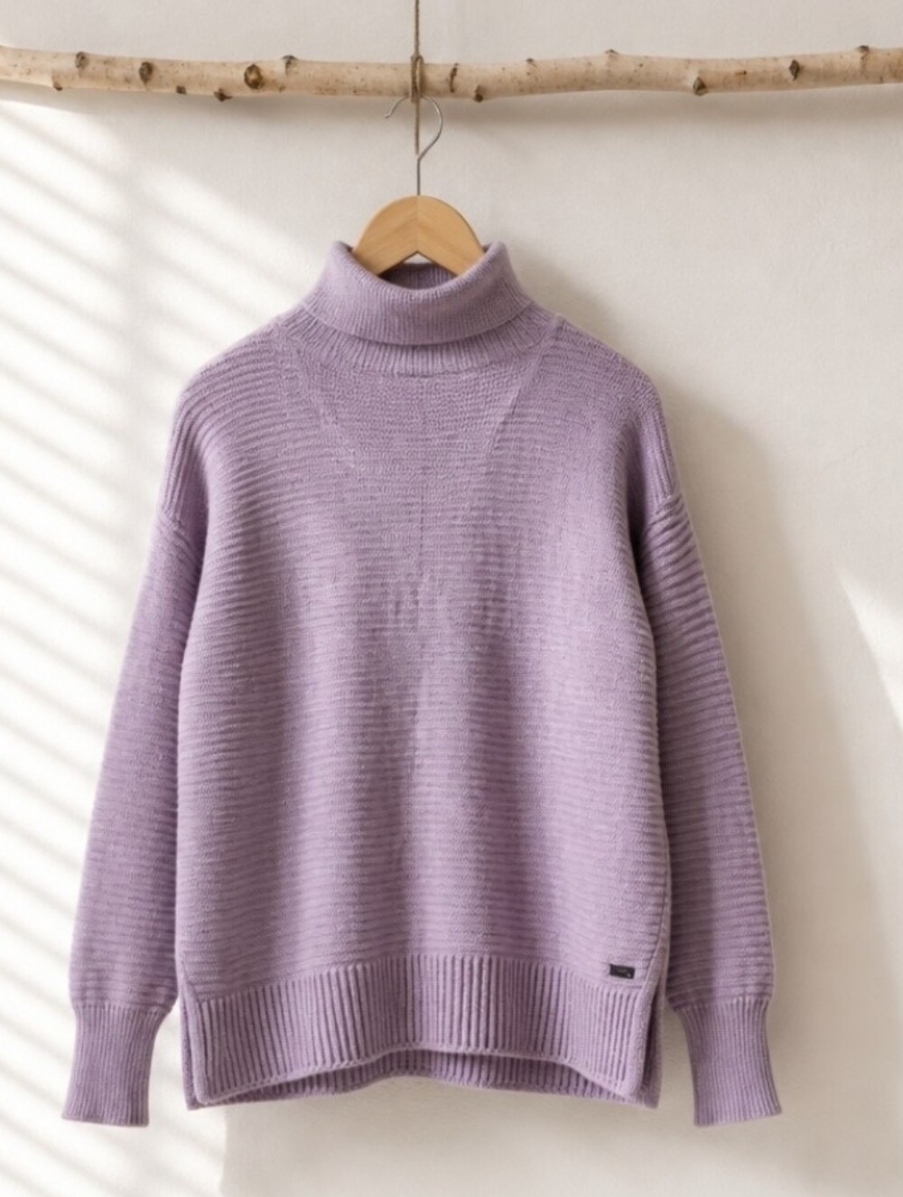 DKNY Sport Women's Lavender Turtleneck Sweater Size M